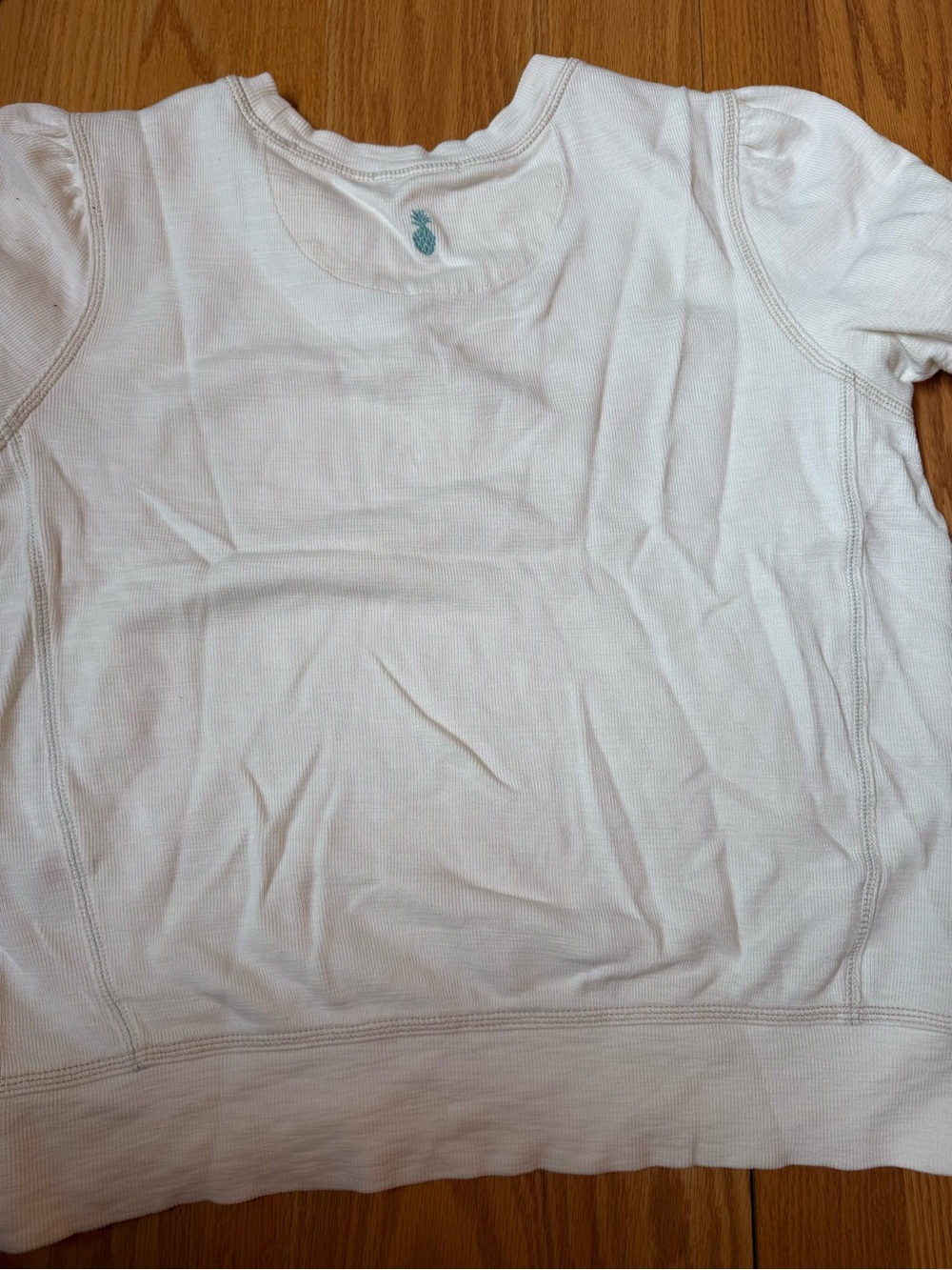 Tommy Bahama Cream Bucknell Logo Short Sleeve Tee - Picture 4 of 4